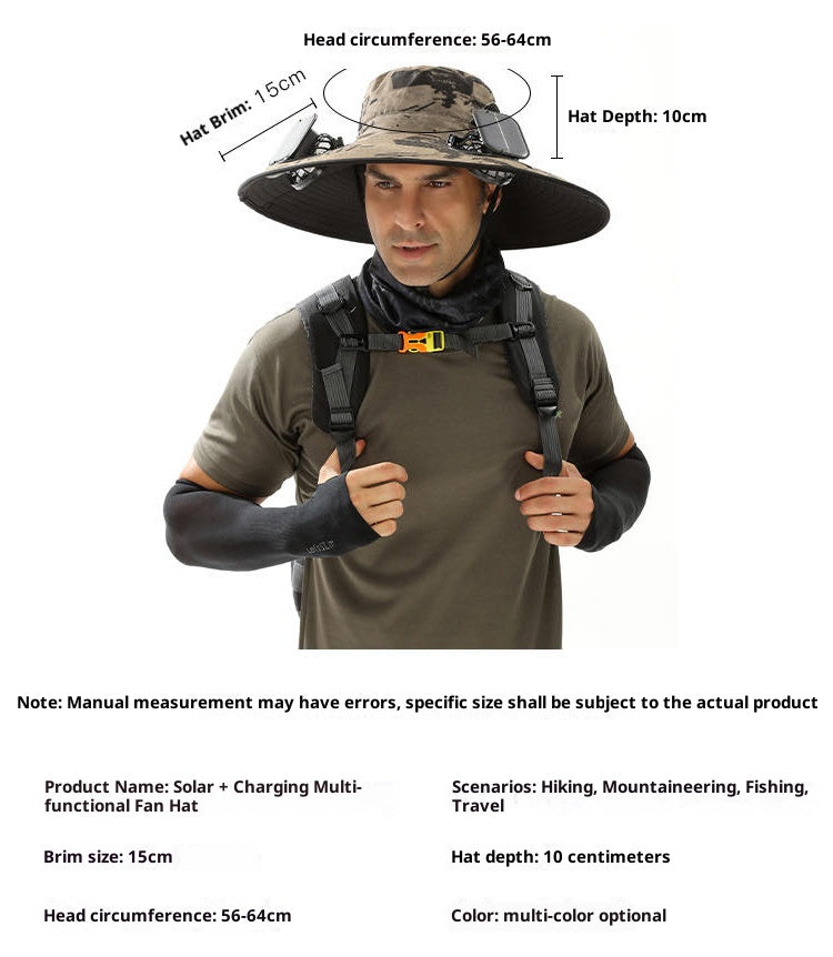 Wide-brimmed sun hat