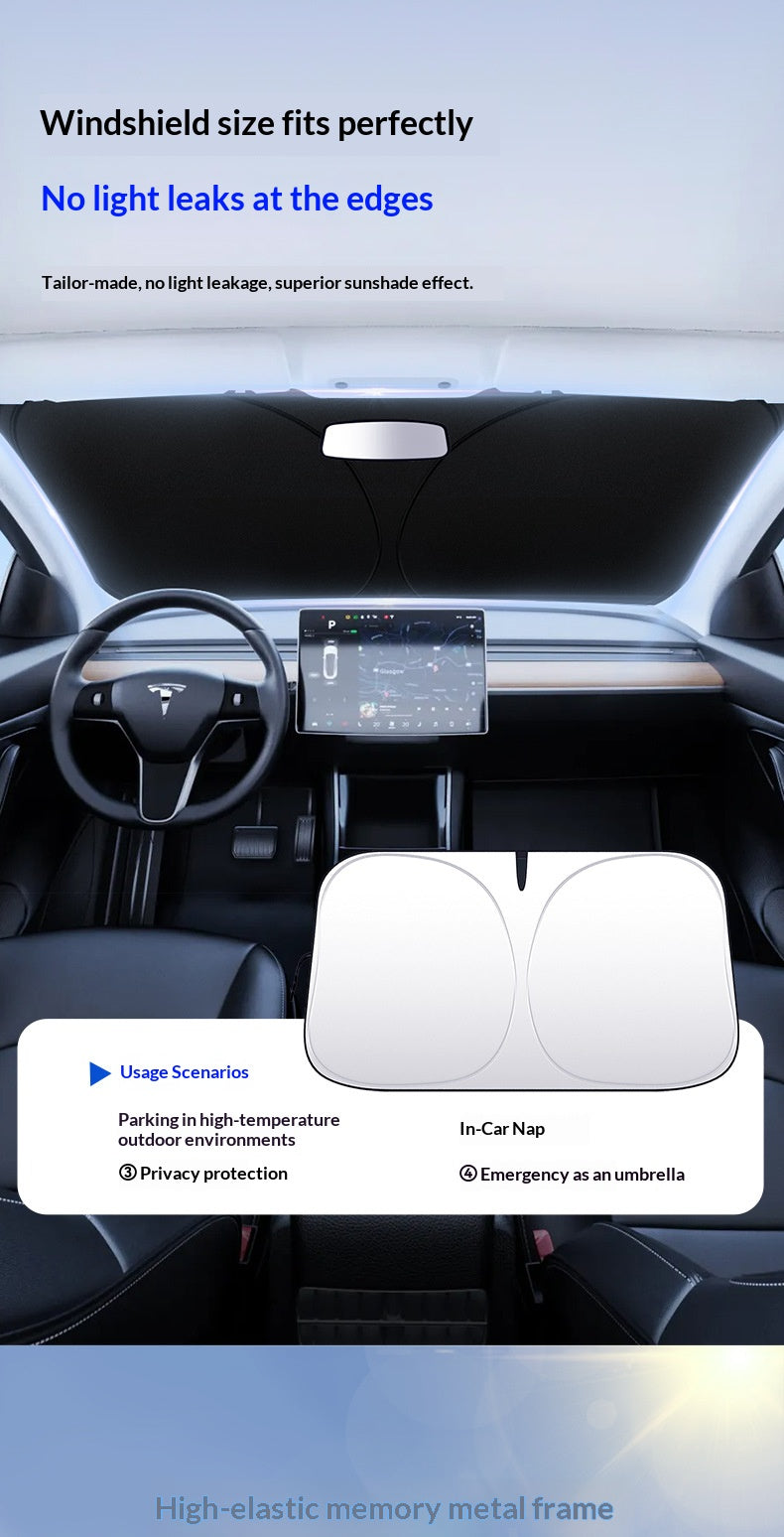 Car windshield sunshade