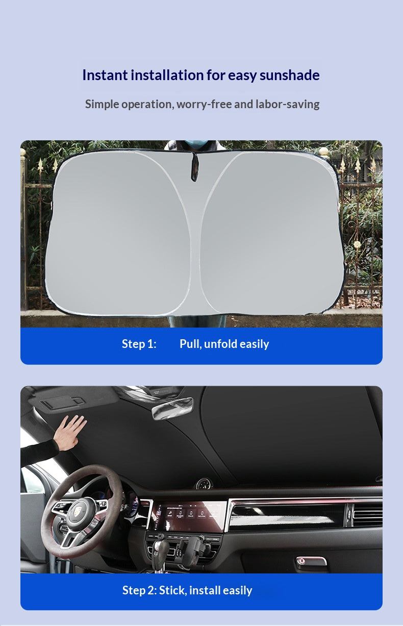 Car windshield sunshade