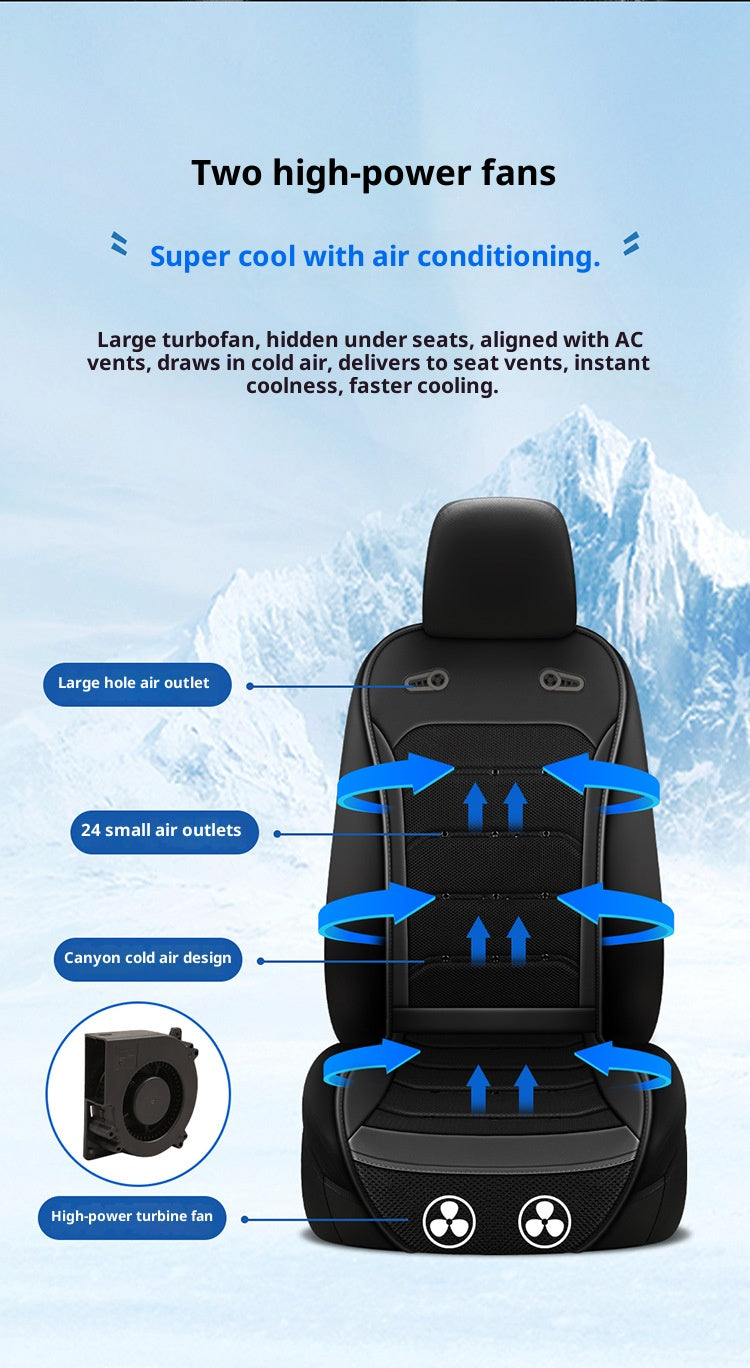 Car ventilation seat cushion