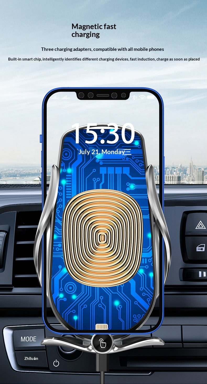 Wireless charging phone holder