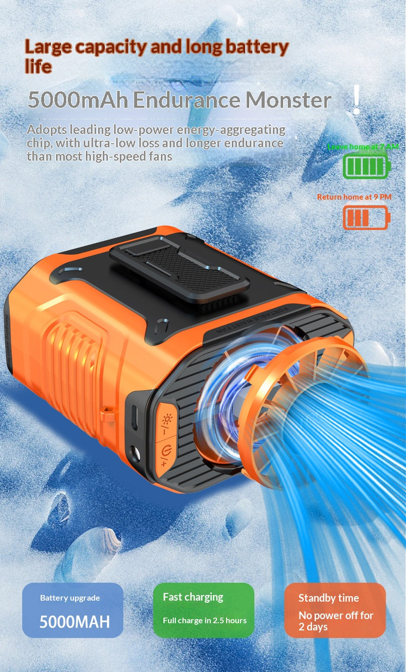 Wall-mounted ceiling fan