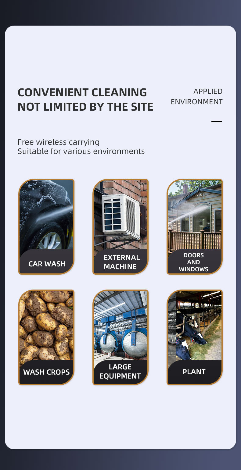 Wireless portable car washer