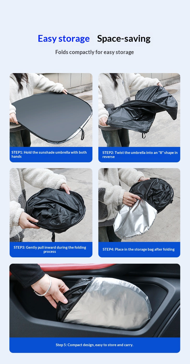 Car windshield sunshade