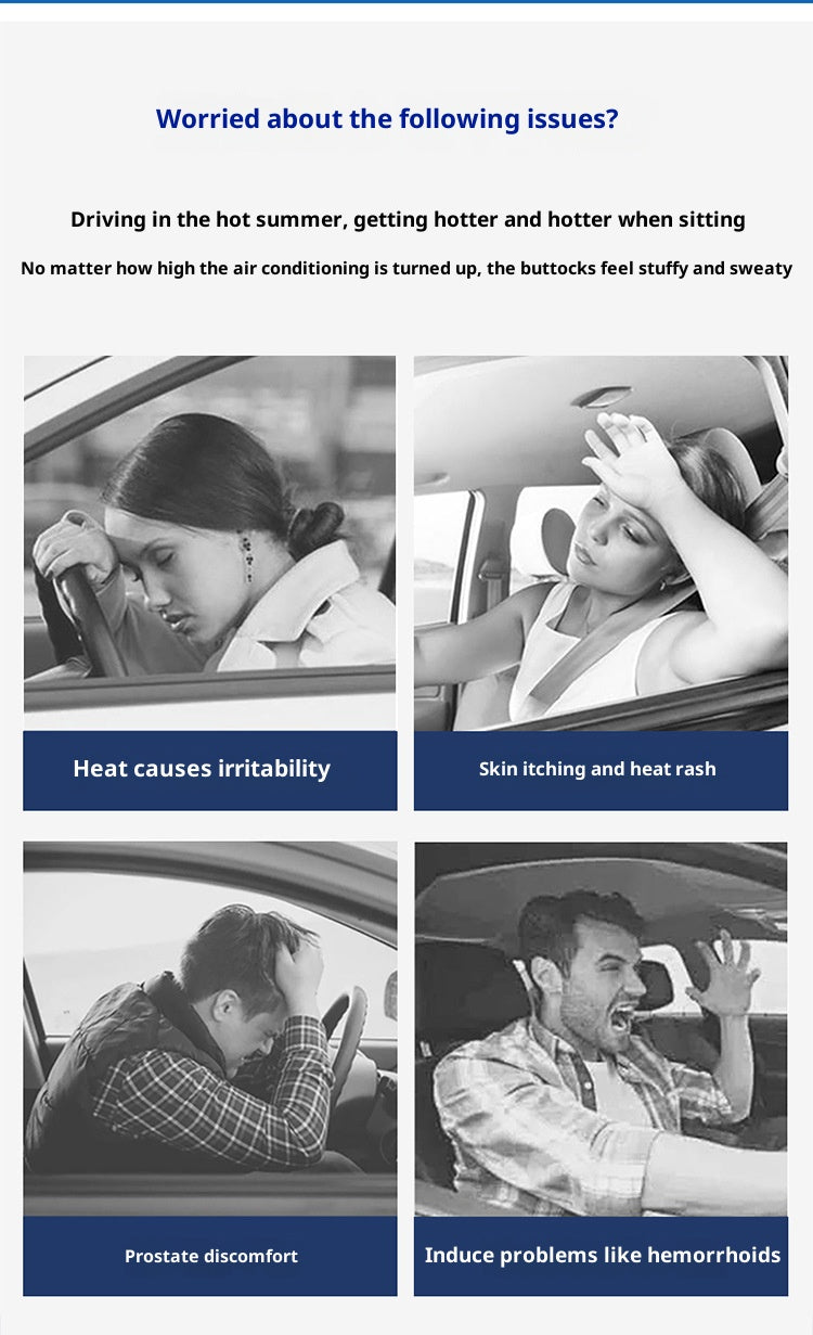 Car ventilation seat cushion